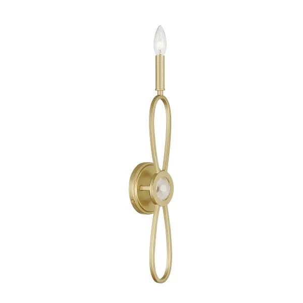 Minette 1-Light Wall Sconce in Spun Gold - Image 4