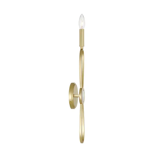 Minette 1-Light Wall Sconce in Spun Gold - Image 5