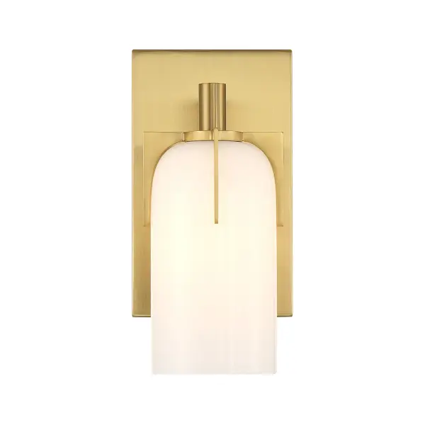 Caldwell 1-Light Bathroom Vanity Light in Warm Brass - Image 3