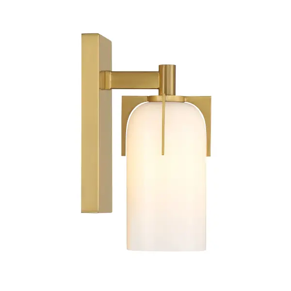 Caldwell 1-Light Bathroom Vanity Light in Warm Brass - Image 5