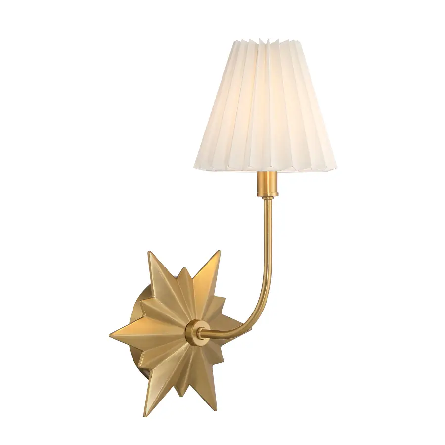Crestwood 1-Light Wall Sconce in Warm Brass - Image 4
