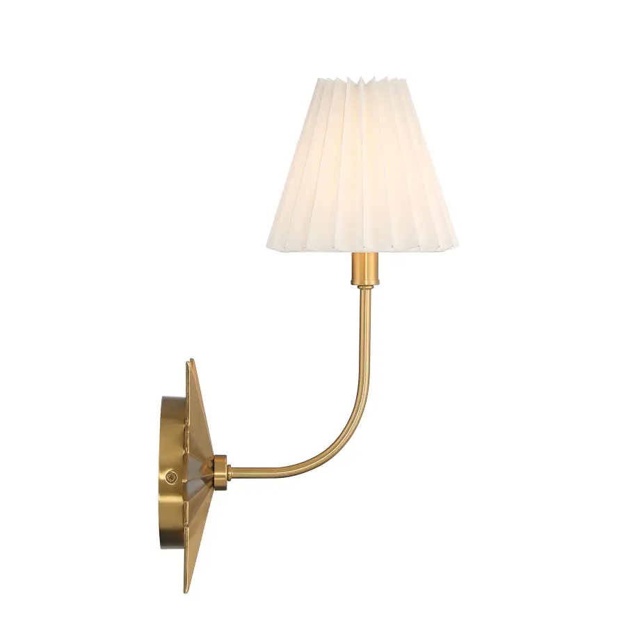 Crestwood 1-Light Wall Sconce in Warm Brass - Image 5