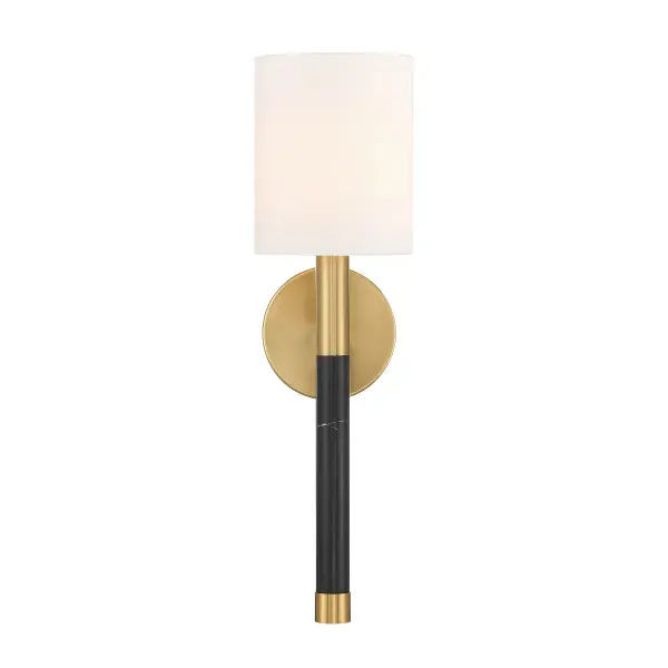 Conrad 1-Light Wall Sconce in Warm Brass - Image 3