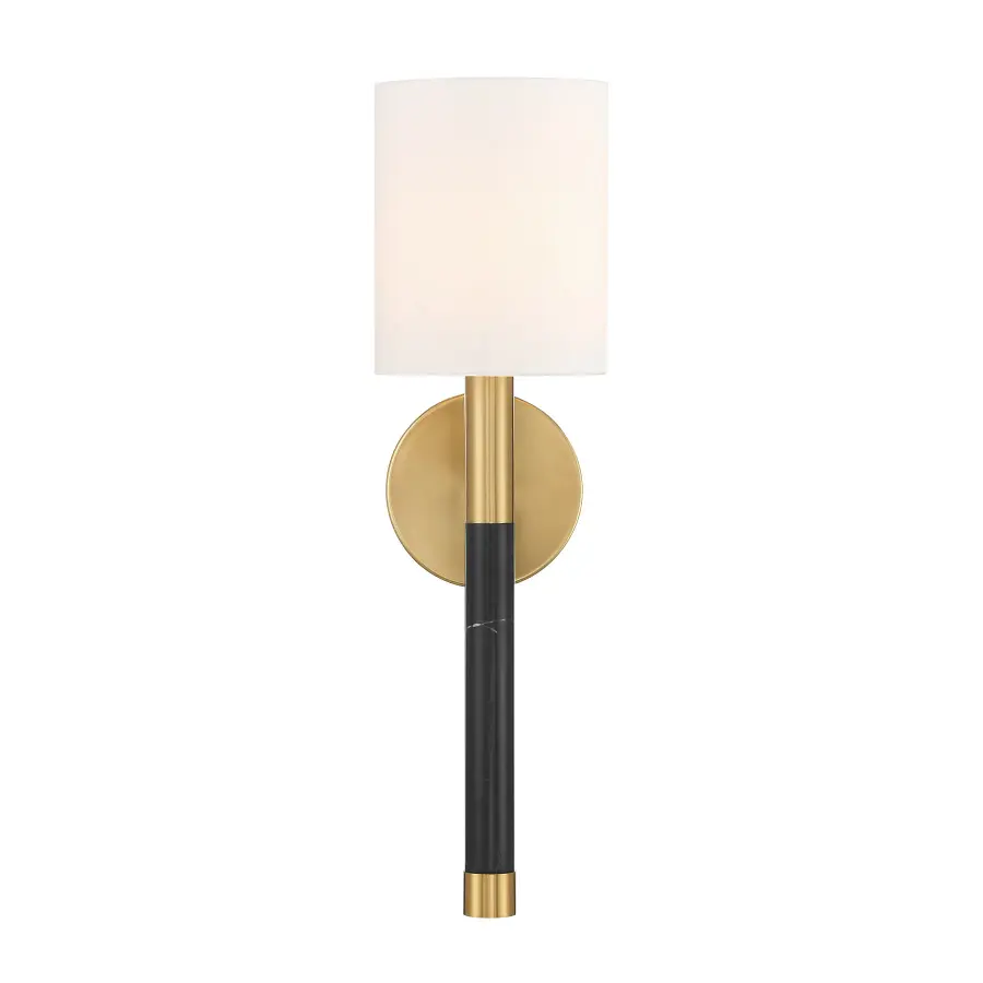 Conrad 1-Light Wall Sconce in Warm Brass - Image 3