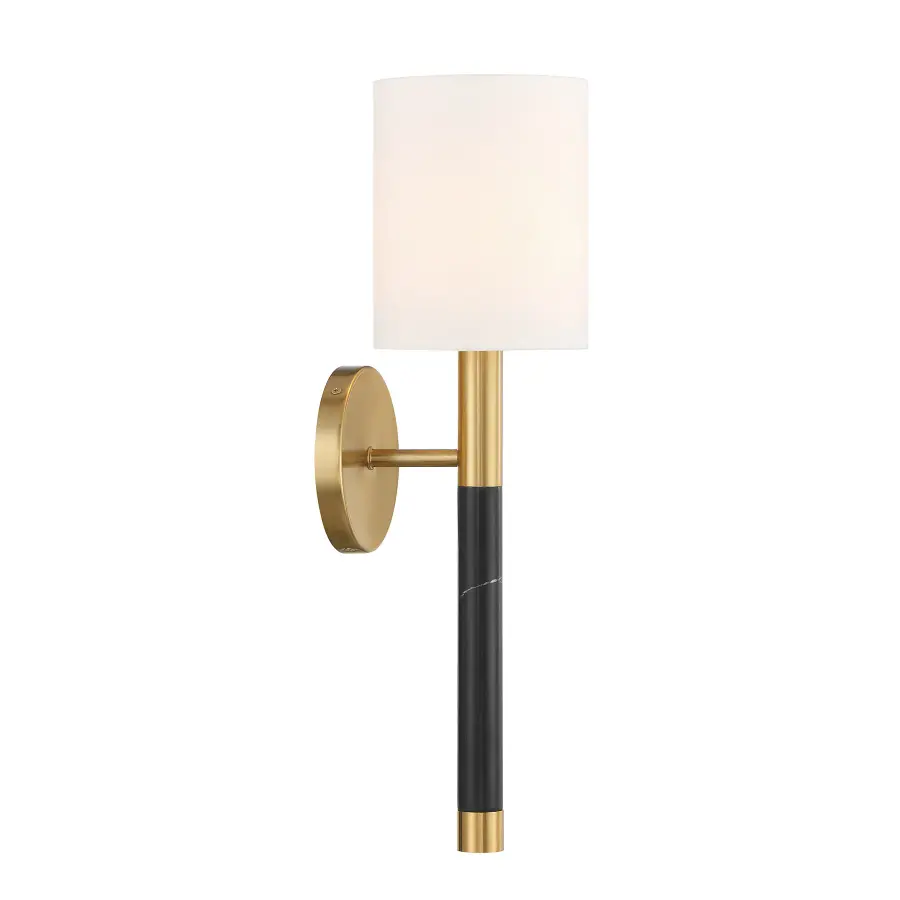 Conrad 1-Light Wall Sconce in Warm Brass - Image 5