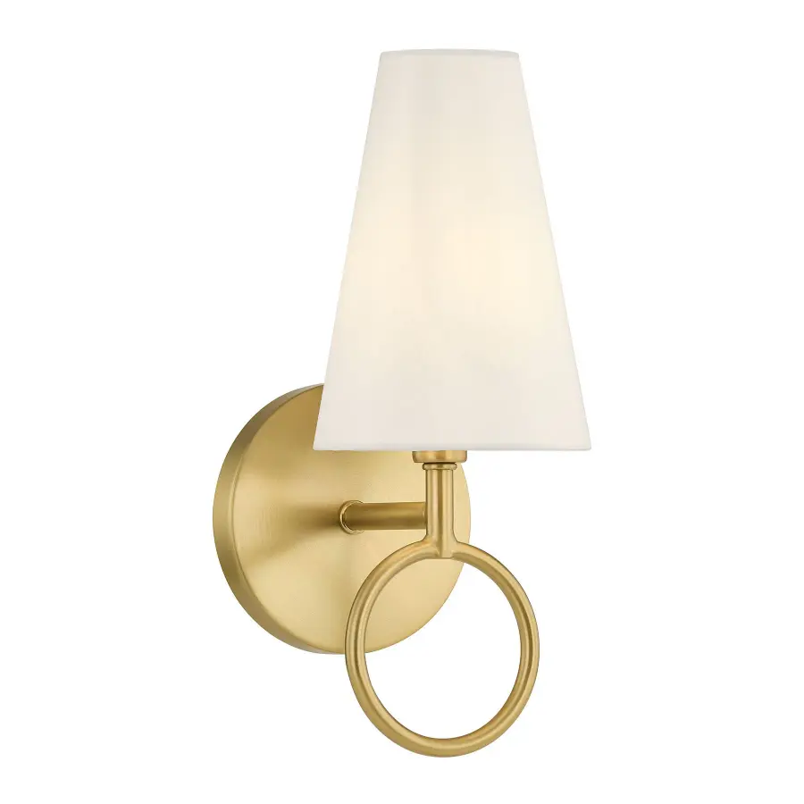 Wilkes 1-Light Wall Sconce in Warm Brass by Dann Foley - Image 1