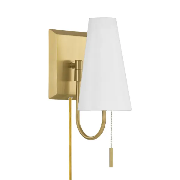 Wilkes 1-Light Wall Sconce in Warm Brass by Dann Foley - Image 2