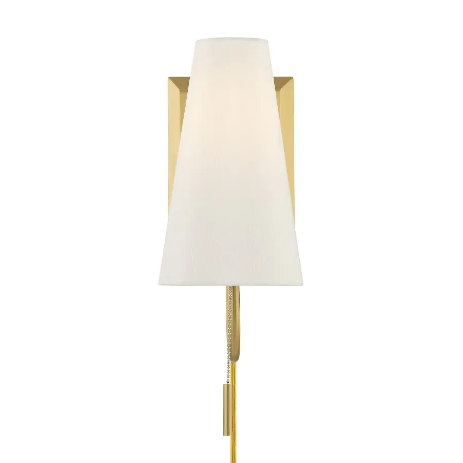 Wilkes 1-Light Wall Sconce in Warm Brass by Dann Foley - Image 3