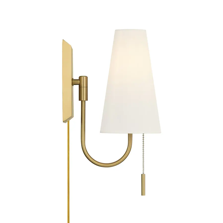 Wilkes 1-Light Wall Sconce in Warm Brass by Dann Foley - Image 5