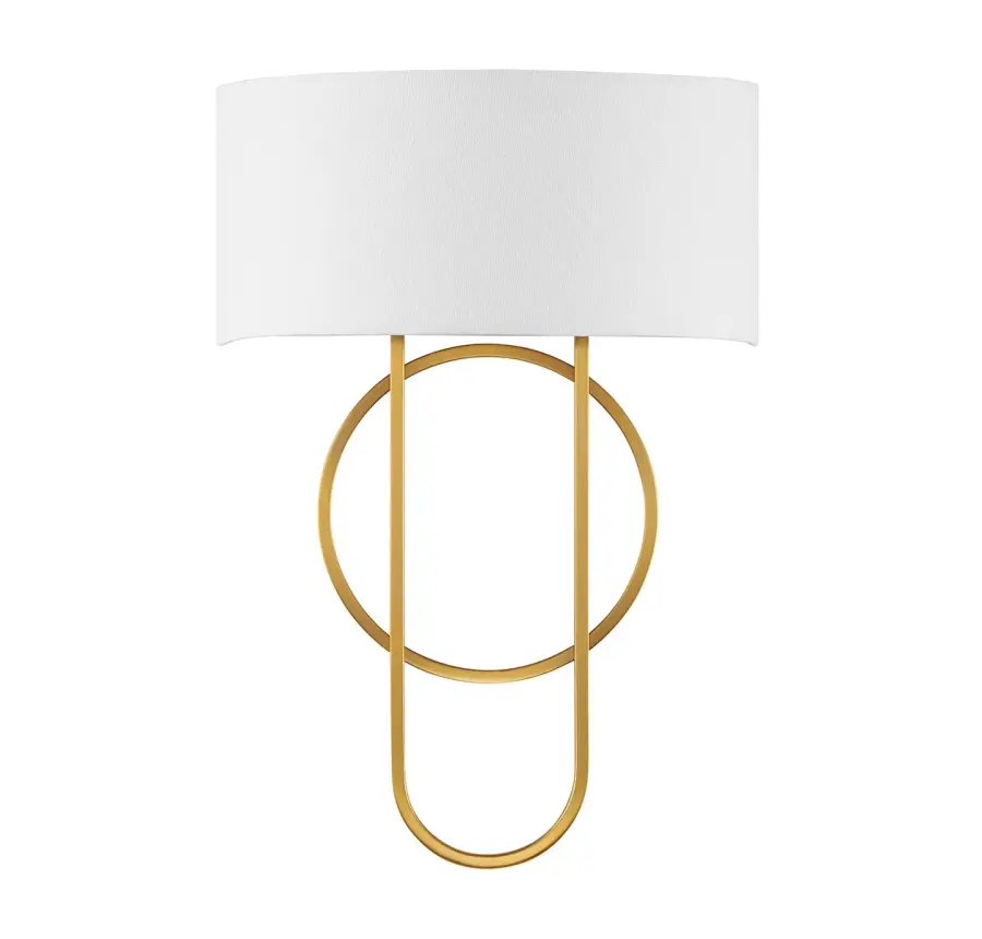 Tempe Two Light Wall Sconce in Warm Brass - Image 2