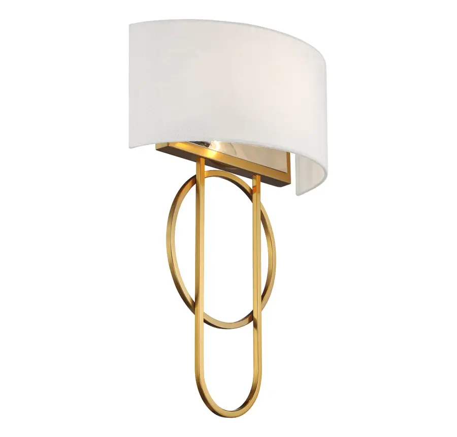 Tempe Two Light Wall Sconce in Warm Brass - Image 6