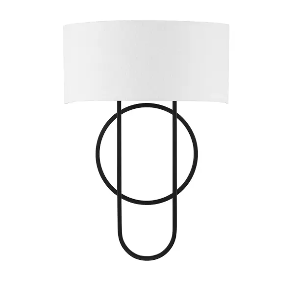 Tempe 2-Light Wall Sconce in Matte Black - alternate view