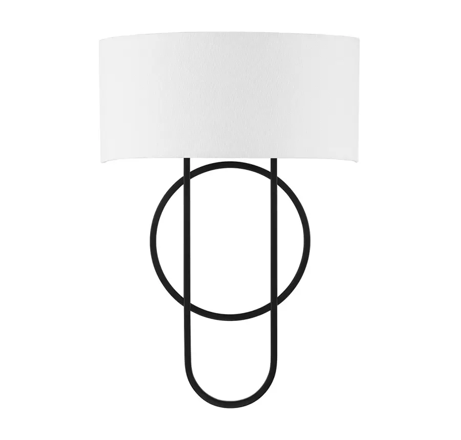 Tempe 2-Light Wall Sconce in Matte Black - Image 2