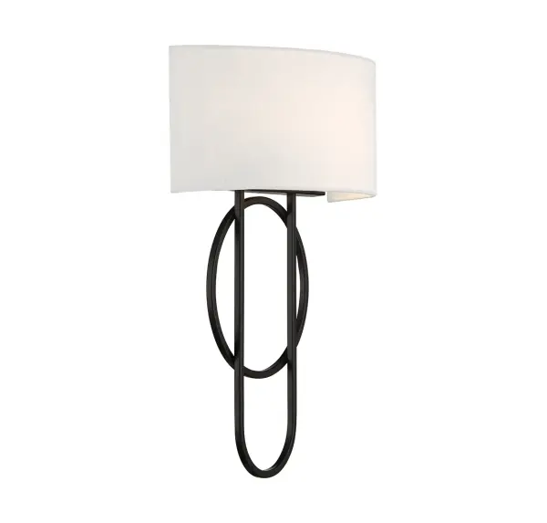 Tempe 2-Light Wall Sconce in Matte Black - Image 4
