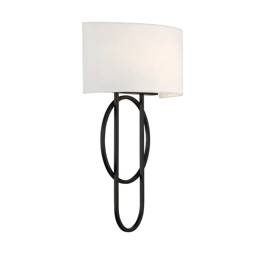 Tempe 2-Light Wall Sconce in Matte Black - Image 4