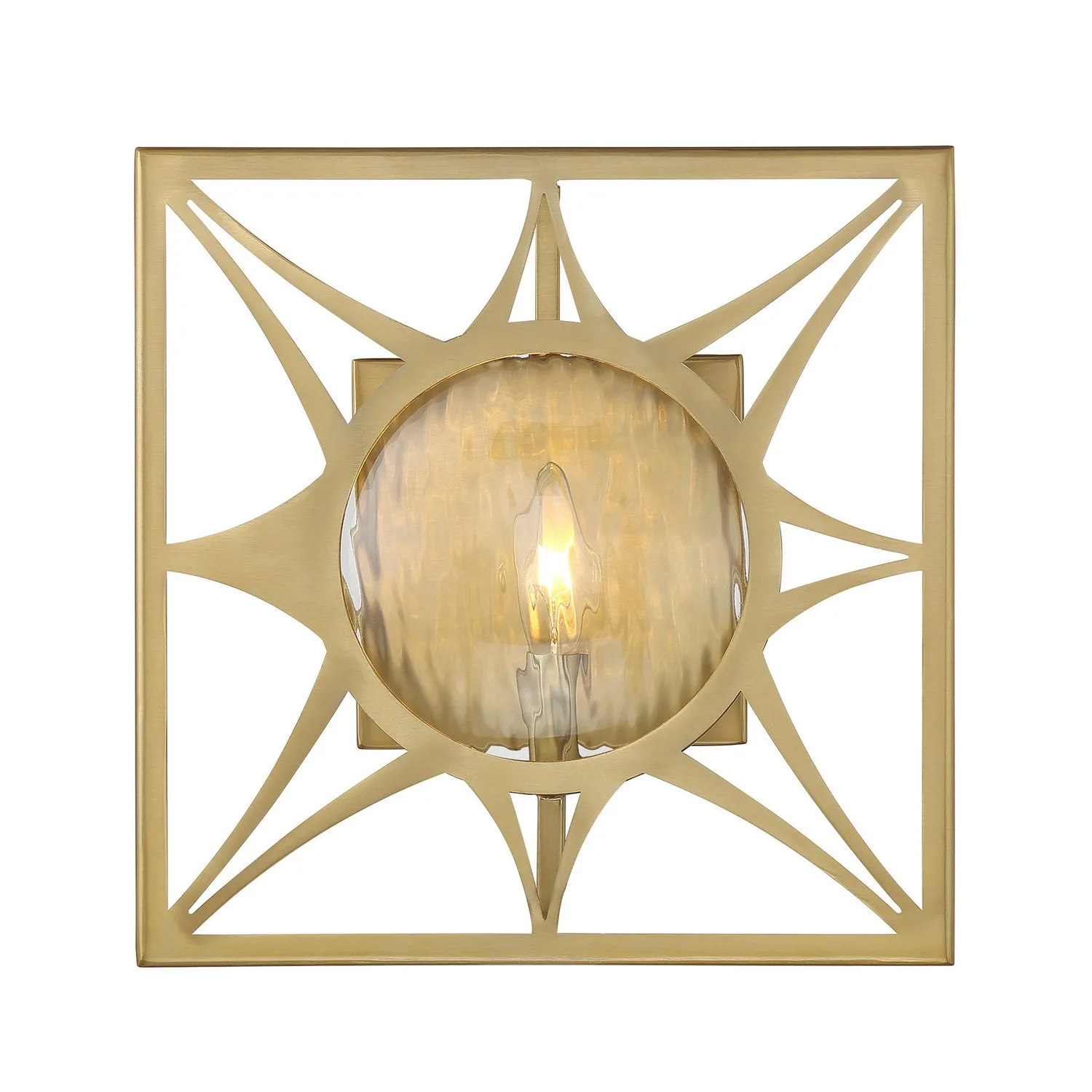 Balfour One Light Wall Sconce in Warm Brass