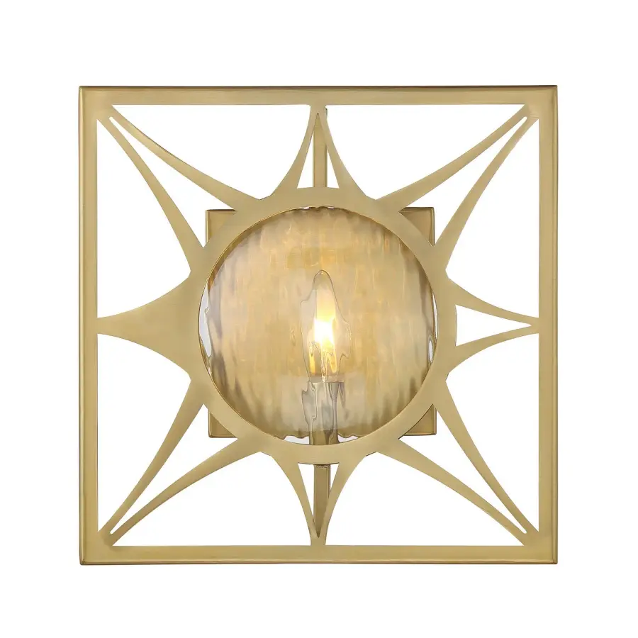 Balfour One Light Wall Sconce in Warm Brass - Image 1