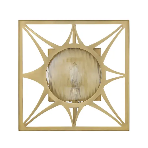 Balfour One Light Wall Sconce in Warm Brass - Image 2