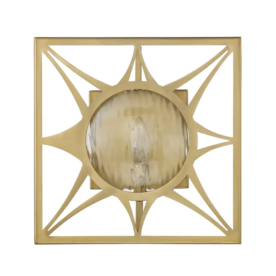 Balfour One Light Wall Sconce in Warm Brass - Image 2