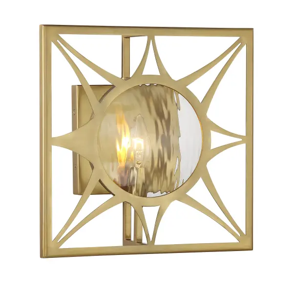 Balfour One Light Wall Sconce in Warm Brass - Image 3