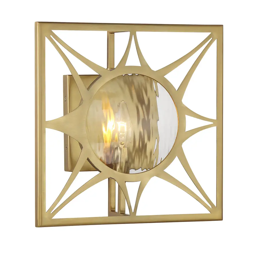 Balfour One Light Wall Sconce in Warm Brass - Image 3