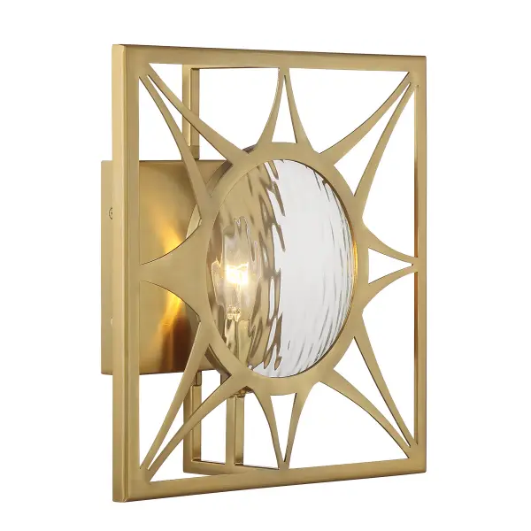 Balfour One Light Wall Sconce in Warm Brass - Image 4