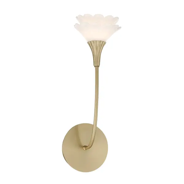 Florena 1-Light Wall Sconce in Noble Brass by Breegan Jane - Image 1