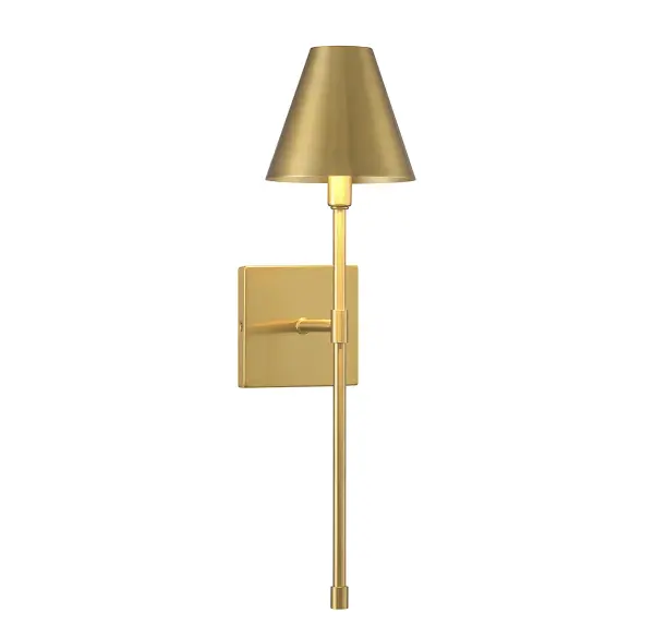 Jefferson One Light Wall Sconce in Warm Brass - Image 4