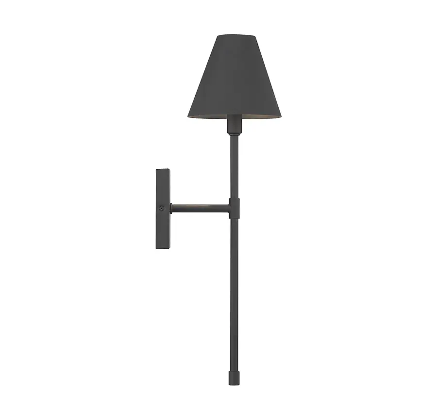 Jefferson 1-Light Wall Sconce in Matte Black - Image 5