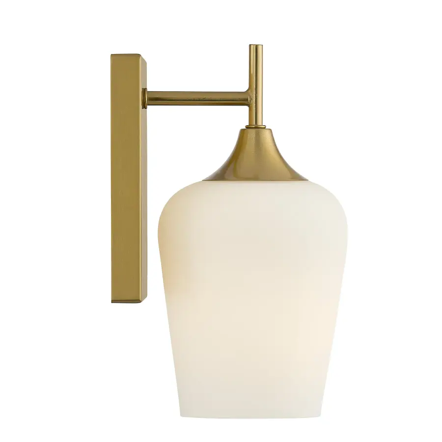 Octave 1-Light Wall Sconce in Warm Brass - Image 5
