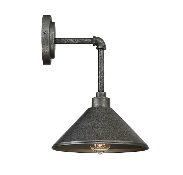 Dansk 1-Light Wall Sconce in Galvanized Metal - Image 3