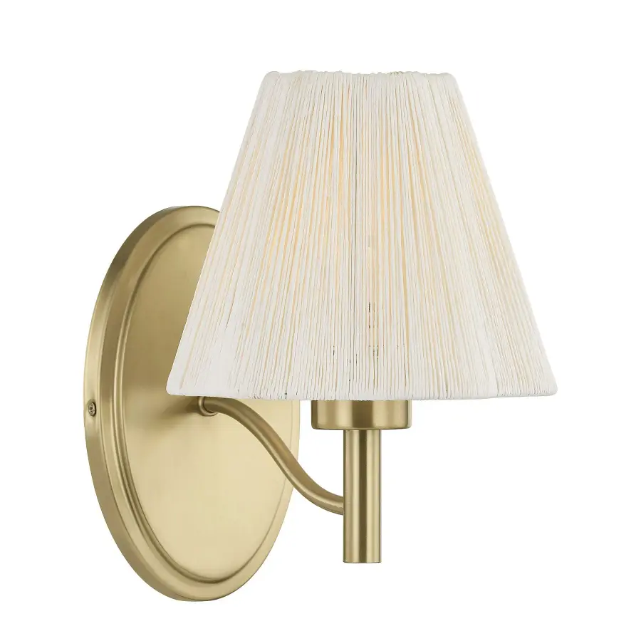 Rosa 1-Light Wall Sconce in Noble Brass by Breegan Jane - Image 1