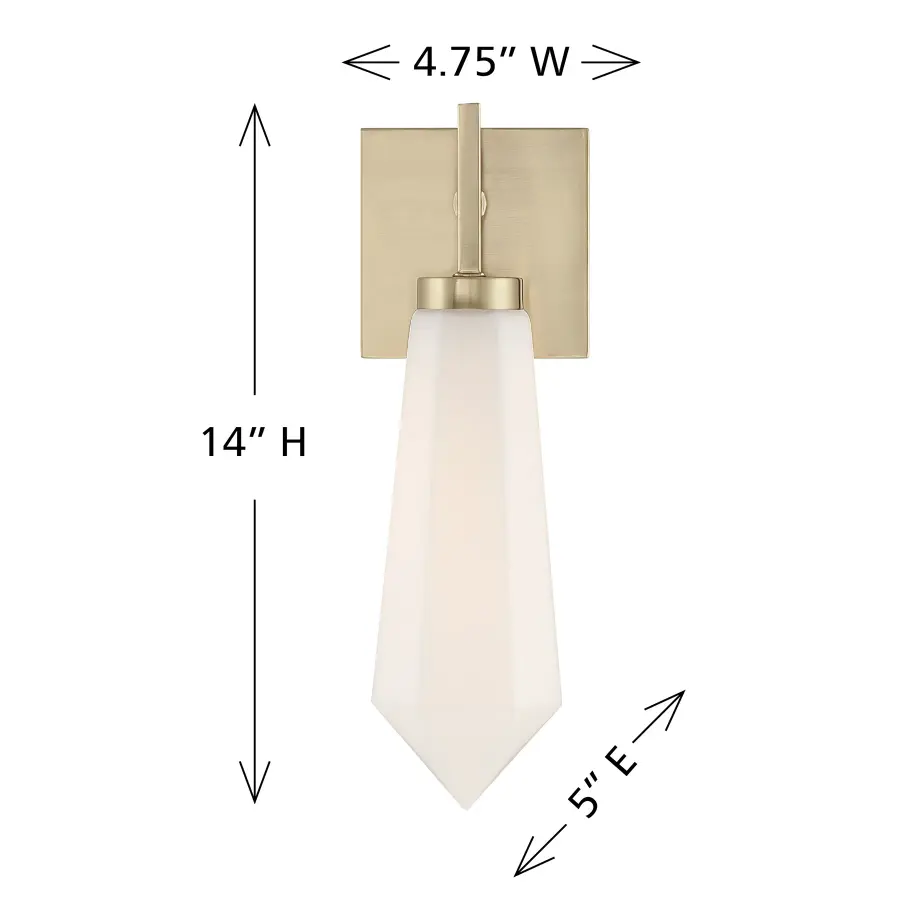 Leland 1-Light Wall Sconce in Noble Brass by Dann Foley - Image 6