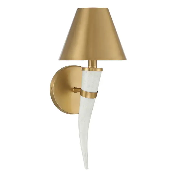 Hearne 1-Light Wall Sconce in Warm Brass by Dann Foley - Image 2