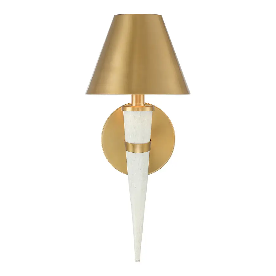 Hearne 1-Light Wall Sconce in Warm Brass by Dann Foley - Image 3