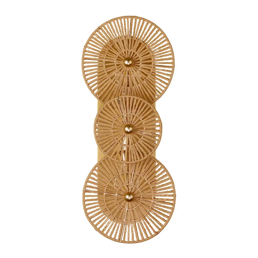 Abbott 2-Light Wall Sconce in Distressed Gold by Breegan Jane - Image 2