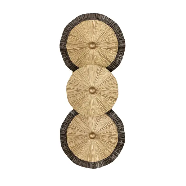 Lincoln 2-Light Wall Sconce in Distressed Gold and Bronze by Breegan Jane - alternate view