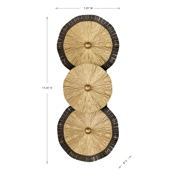 Lincoln 2-Light Wall Sconce in Distressed Gold and Bronze by Breegan Jane - Image 6