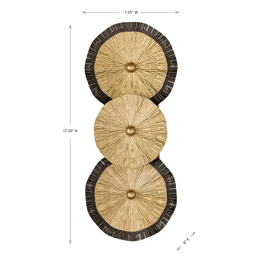 Lincoln 2-Light Wall Sconce in Distressed Gold and Bronze by Breegan Jane - Image 6