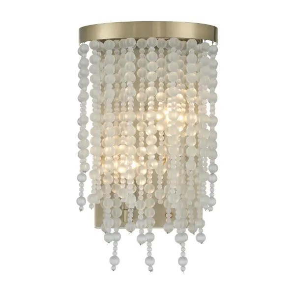 Jeanette 2-Light Wall Sconce in Noble Brass - Image 1