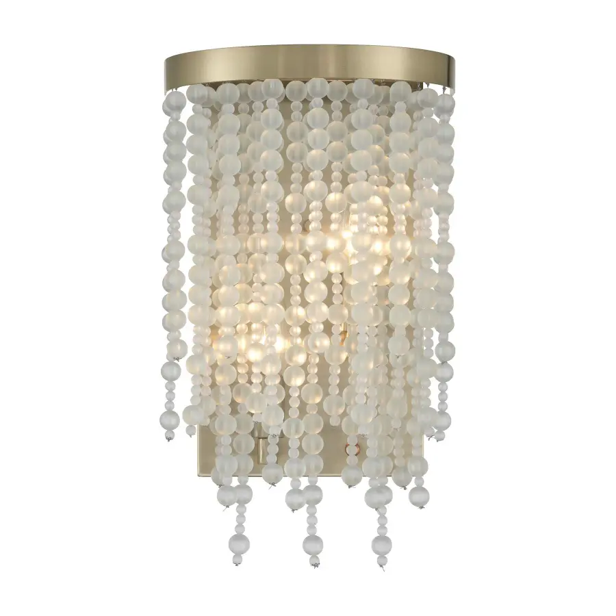 Jeanette 2-Light Wall Sconce in Noble Brass - Image 1