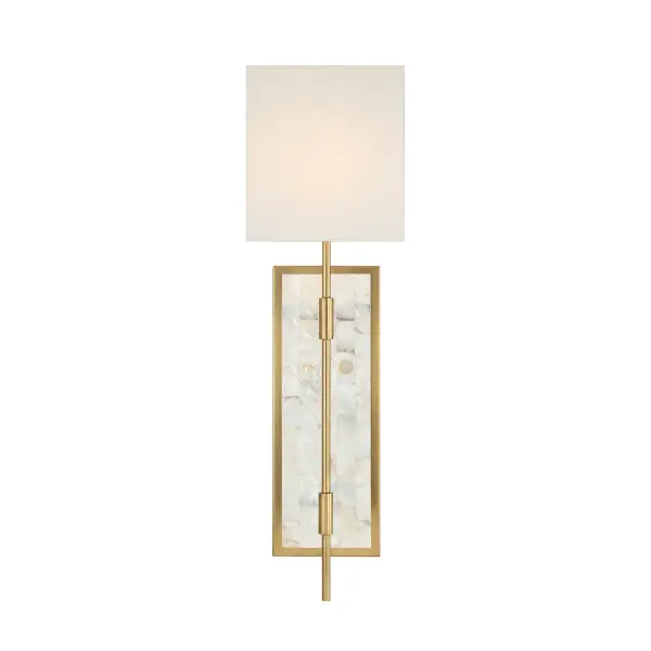Eastover 1-Light Wall Sconce in Warm Brass - Image 3