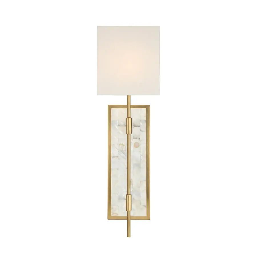 Eastover 1-Light Wall Sconce in Warm Brass - Image 3