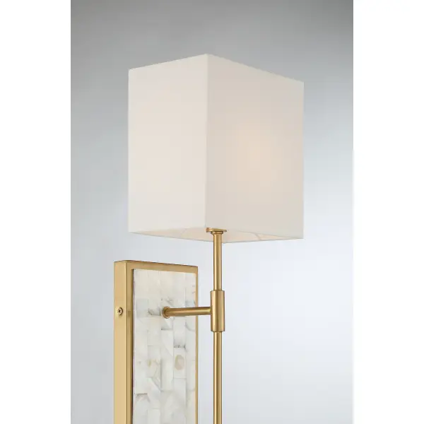 Eastover 1-Light Wall Sconce in Warm Brass - Image 6