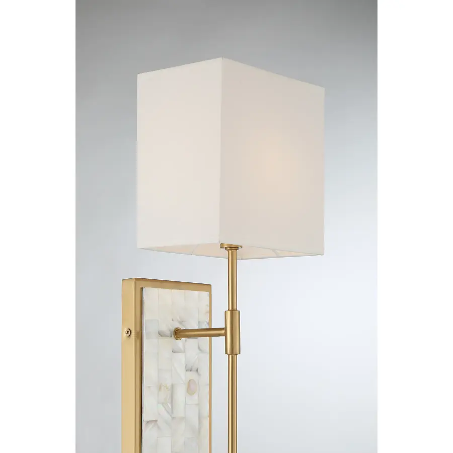 Eastover 1-Light Wall Sconce in Warm Brass - Image 6