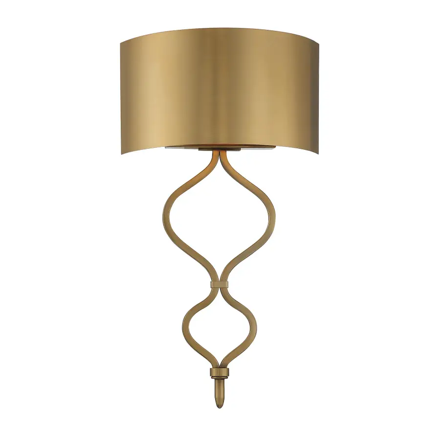 Como LED Wall Sconce in Warm Brass - Image 3
