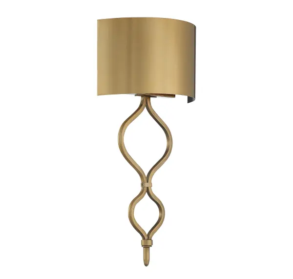 Como LED Wall Sconce in Warm Brass - Image 4