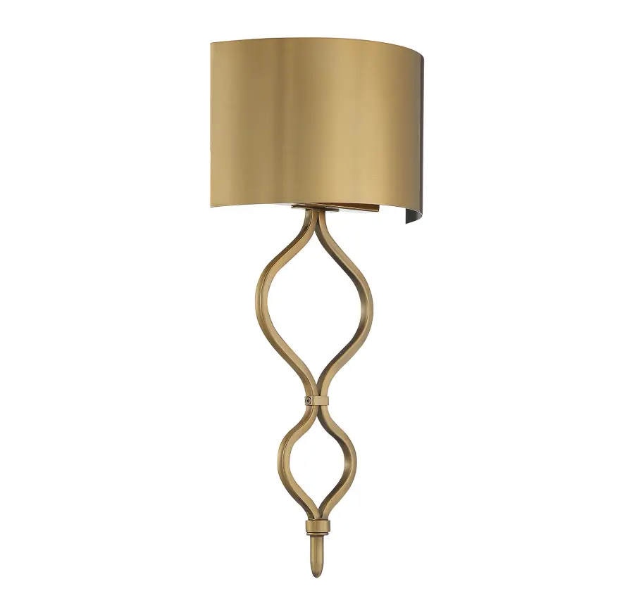 Como LED Wall Sconce in Warm Brass - Image 4