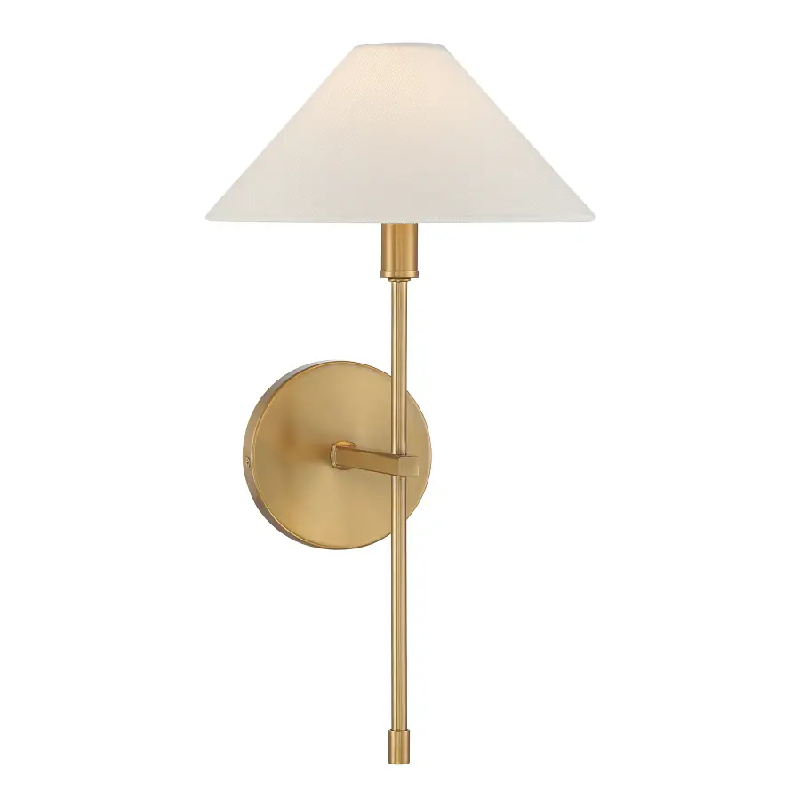 Avon 1-Light Wall Sconce in Warm Brass - Image 1