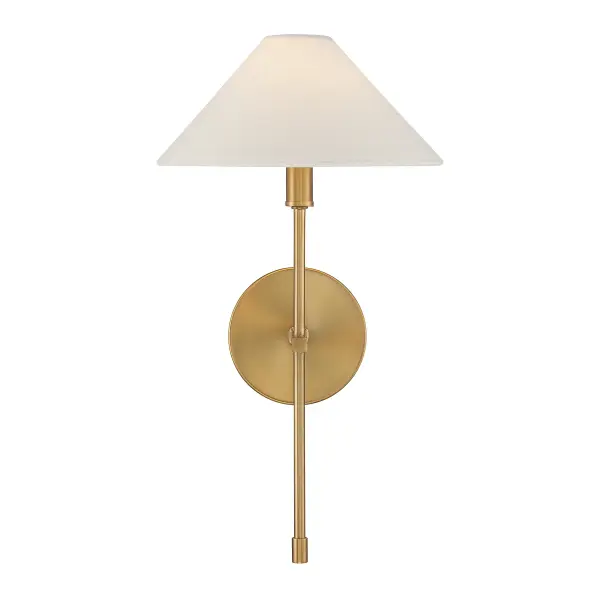 Avon 1-Light Wall Sconce in Warm Brass - Image 3